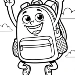coloriage Cartable updated d