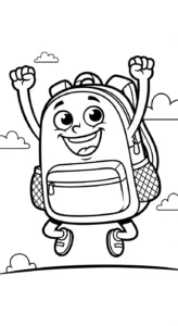 coloriage Cartable updated d