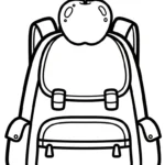 coloriage Cartable updated de pour enfants