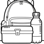 coloriage Cartable updated à imprimer pour enfant de 12 ans