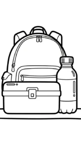 coloriage Cartable updated à imprimer pour enfant de 12 ans