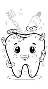 coloriage Dentiste pour enfant à imprimer