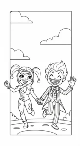 coloriage Harley Quinn updated pour enfants
