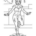 coloriage Harley Quinn updated a imprimer