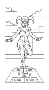 coloriage Harley Quinn updated a imprimer