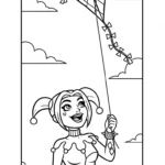 coloriage Harley Quinn updated a imprimer