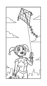 coloriage Harley Quinn updated a imprimer