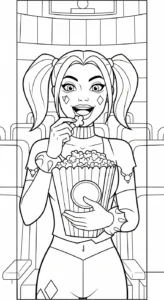 coloriage Harley Quinn updated a colorier en ligne