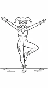 coloriage Harley Quinn updated a colorier en ligne