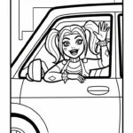 coloriage Harley Quinn updated à imprimer a4