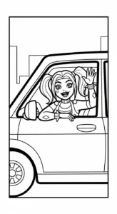 coloriage Harley Quinn updated à imprimer a4