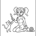 coloriage Harley Quinn updated a imprimer