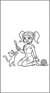 coloriage Harley Quinn updated a imprimer