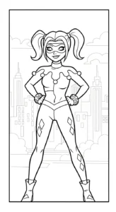 coloriage Harley Quinn updated et apprentissage