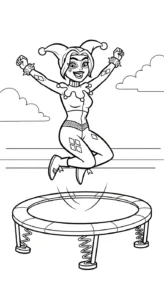 coloriage Harley Quinn updated et apprentissage