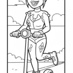 coloriage Harley Quinn updated pour enfant a imprimer gratuit