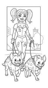 coloriage Harley Quinn updated a imprimer