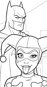 coloriage Harley Quinn updated à imprimer kawaii