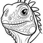 coloriage Iguane gratuit en ligne