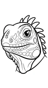 coloriage Iguane gratuit en ligne