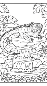 coloriage Iguane d