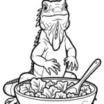 imprimer coloriage Iguane