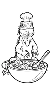 imprimer coloriage Iguane