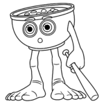 coloriage Italian Brainrot updated pour enfant de 7 ans