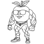 coloriage Italian Brainrot updated à imprimer pour enfant de 2 ans
