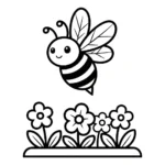 coloriage Jardin à imprimer pour enfant de 2 ans