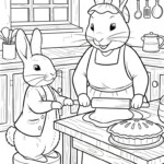 coloriage Peter Rabbit gratuit à imprimer