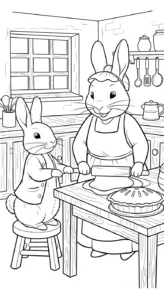coloriage Peter Rabbit gratuit à imprimer