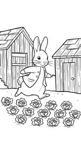 coloriage Peter Rabbit pour enfant a imprimer gratuit