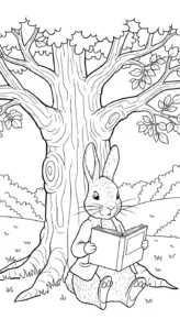 coloriage Peter Rabbit à imprimer pour enfant de 2 ans