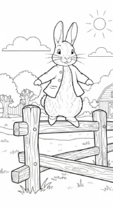 coloriage Peter Rabbit a telecharger
