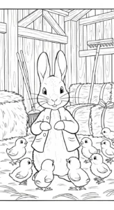 coloriage Peter Rabbit à imprimer gratuitement pdf