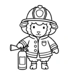 coloriage Pompier à imprimer pour enfant de 12 ans