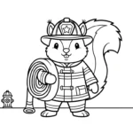 coloriage Pompier a colorier en ligne gratuitement