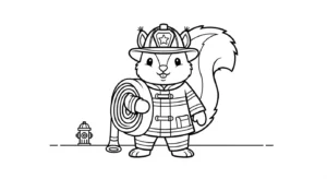 coloriage Pompier a colorier en ligne gratuitement