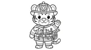 coloriage Pompier a imprimer