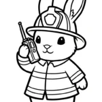 coloriage Pompier à imprimer pour enfant de 10 ans