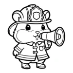 coloriage Pompier a colorier en ligne gratuitement
