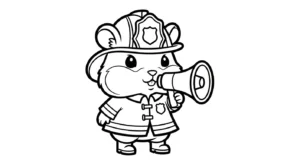 coloriage Pompier a colorier en ligne gratuitement