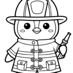 coloriage Pompier pour enfant de 8 ans