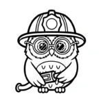 coloriage Pompier pour enfant de 2 ans