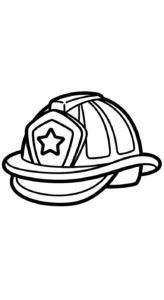coloriage Pompier pour enfant de 7 ans