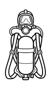 coloriage Pompier à imprimer pour enfant de 8 ans