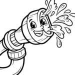 coloriage Pompier pour enfant de 4 ans