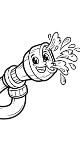 coloriage Pompier pour enfant de 4 ans