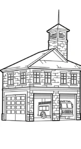 coloriage Pompier à imprimer pour enfant de 7 ans